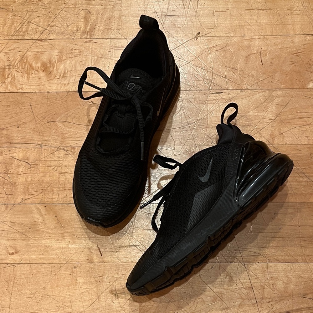 Nike Kids Black Air Max 270 Athletic Shoes